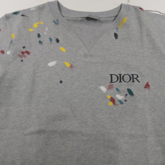 SOLD Dior Paint Splatter T Shirt Size M - Picture 2 of 4